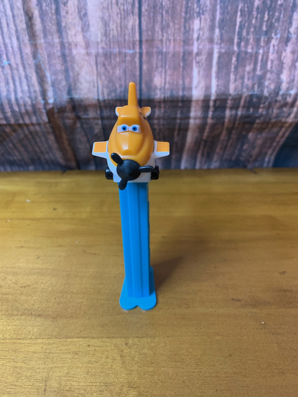 PEZ Dispenser Disney Planes Dusty D7 Airplane Blue Stem